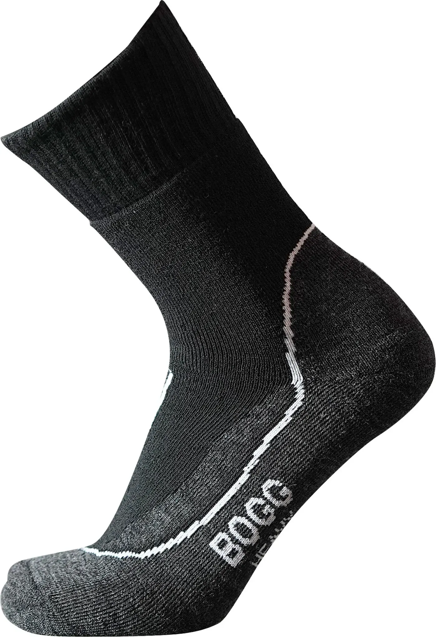 Bogg Trekkingsocken Merino Heavy, schwarz, 43|46|44|45