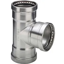 Viega Sanpress Inox XL-T-Stück 578039 64 x 54 x 64 mm, Stahl nichtrostend, SC-Contur