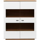 Harper Highboard, HARPER WENTWORTH (BHT 110x136x40 cm, - weiß - BHT 110x136x40 cm