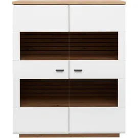 Harper Highboard, HARPER WENTWORTH (BHT 110x136x40 cm, - weiß - BHT 110x136x40 cm