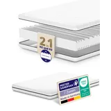 Mister Sandman Matratze 140 x 200 cm – Ergonomische Kaltschaummatratze H2 Öko-Tex Zertifiziert 7-Zonen Orthopädische Matratzen 15 cm Höhe – Hypoallergen, Waschbarer Bezug – Rollmatratze