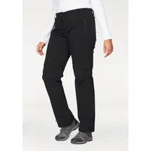 POLARINO Trekkinghose POLARINO, Damen, Gr. 25, N-Gr, schwarz, Obermaterial: 92% Polyamid, 8% Elasthan, normal lang, Hosen Trekkinghose, auch in Großen Größen erhältlich