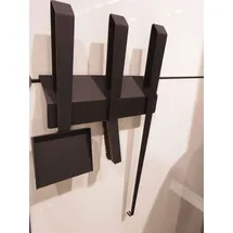 TermaTech Kaminbesteck Edge 3 3-teilig Stahl schwarz