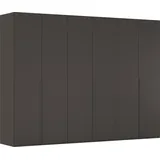 Rauch Drehtürenschrank Montclar 301 x 223 x 60 cm Grau/Schwarz