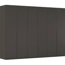 Rauch Drehtürenschrank Montclar 301 x 223 x 60 cm Grau/Schwarz