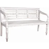 Garden Pleasure Gartenbank MOYO 960370 weiß Holz 150,0 cm