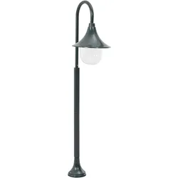 vidaXL Garten-Pollerleuchte E27 120 cm Aluminium Dunkelgrün
