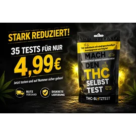 hk handel THC-Blitztest 5ng/ml Drogenschnelltest - 1 bis 35 Stk. - THC Drogentest