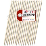 TronicXL Grillspieß 19 cm Holz Bambus braun
