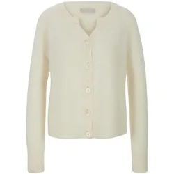 Strickjacke aus 100% Kaschmir include weiss, 46
