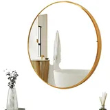 JV Möbel Wandspiegel 70 x 70 cm Gold