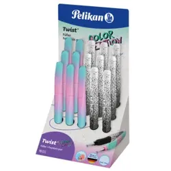 PELIKAN Füllhalter M Twist Color Edition sort. 300007991 607605 P457M Display