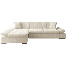 Mirjan24 Ecksofa Malwi Cord mit Bettkasten, und Schlaffunktion Elegante Couch, Poso 100, Seite: Links) montierbar, L-Form, 278x161 cm, Wohnzimmer, Sofas - Couches, Wohnlandschaften, Ecksofas