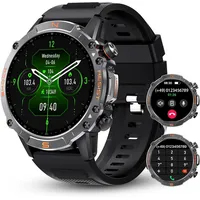 Smartwatch Herren Mit Telefonfunktion, 1.43" AMOLED Fitnessuhr Mit 110 Sportmodi
