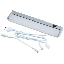 Loevschall LED Unterbauleuchte »LED Striplight, Unterbauleuchte Küche«, Leuchtmittel LED-Modul   LED fest integriert, Lichtleiste LED, Unterschrank Beleuchtung Küche Loevschall alufarben