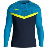 Jako Unisex Sweatshirt Iconic, Marine/JAKO blau/Neongelb, S