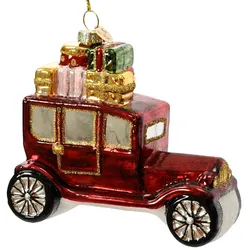 Christbaumschmuck Auto Geschenke 11,7cm Glas Weihnachtskugeln Christbaumkugeln