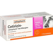 Ratiopharm CETIRIZIN-ratiopharm bei Allergien 10 mg Filmtabl. 7 St