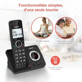 Vtech Digitales Schnurlostelefon ES2050, einfacher Anrufbeantworter, Blocker für unerwünschte Anrufe