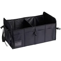 Black & Decker BLACK+DECKER Trunk Storage Box - 59 x 36 x 30 CM - 2 Fächer - zusätzliche Seitenfächer - mit Griffen - Schwarz
