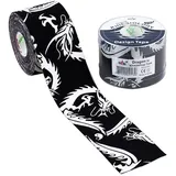 Nasara Dragon Kinesiologie-Tape 1 St schwarz 5 cm x 5 m