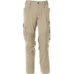 Mascot Hose mit Knietaschen, Stretchstoff Hose Größe 90C49, hellkhaki