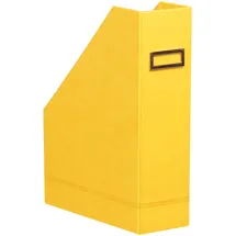 Rhodia 318936C Stehsammler (10 x 25 x 31 cm, Etikettenhalter, praktisch und strapazierfähig, Kunstleder, elegant, ideal für Ihr Büro) 1 Stück, gelb