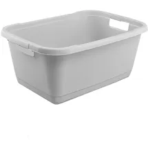 KEEEPER Wäschewanne grau, mit 2 Griffen, aus Kunststoff, 52 l,