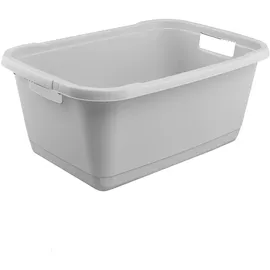 KEEEPER Wäschewanne grau, mit 2 Griffen, aus Kunststoff, 52 l,