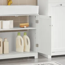 SoBuy Waschbeckenunterschrank Weiß