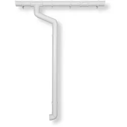 Kunststoff Dachrinnenset für Karibu Gartenhaus Jever 1/2-weiß-Jever 1 Set 421 Ax