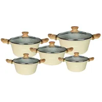 Cheffinger Kochtopf-Set 10-tlg. Kochtopf + Glasdeckel