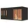Karibu Design Saunahaus Monterey Blackline - 73 mm schwarz Ohne Terrasse Ohne Ofen
