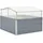 vidaXL Gewächshaus 100 x 100 x 85 cm Grau