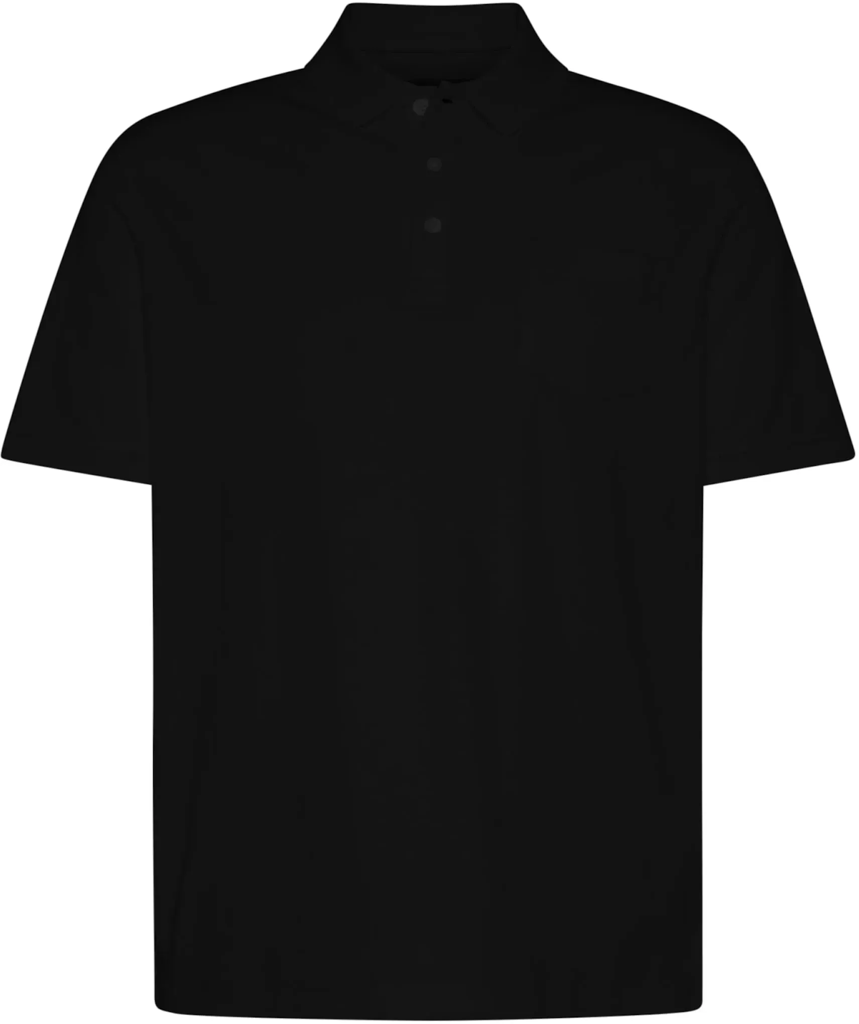 Poloshirt BUGATTI, Herren, Gr. L, schwarz (290, schwarz), 50% Baumwolle, 50% Polyester, unifarben, normal, ohne Ausschnitt, Shirts, Modern Fit aus einem Baumwollmix