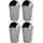 Home4You Abfalleimer 50 l Schwarz/Grau