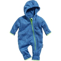 Playshoes Unisex Kinder Fleece-Overall Jumpsuit, blau 74