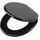 Tiger Toilettensitz Lederlook Schwarz
