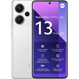 Xiaomi Redmi Note 13 Pro+ 5G 8 GB RAM 256 GB Moonlight White