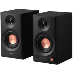 Edifier MR3 Bluetooth kompakte 2.0 Studiomonitore (36 Watt), Schwarz