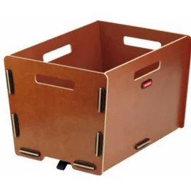 KLICKfix Radkiste Cargo Korb mit Clip braun