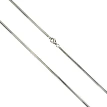 VIVANCE Collierkettchen 925/- Silber Schlangenkette diamantiert weiß 45cm