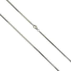 VIVANCE Collierkettchen 925/- Silber Schlangenkette diamantiert weiß 45cm