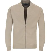 CasaModa Strickjacke "CASAMODA Strickjacke uni", Herren, Gr. 6XL, beige (champagner), 100% Baumwolle, Strickjacken