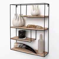 Vivol Wandregal 55 x 45 x 11 cm Schwarz