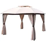 Gravidus Gartenpavillon 3 x 3,6 m Beige