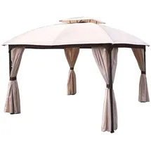 Gravidus Gartenpavillon 3 x 3,6 m Beige