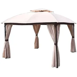 Gravidus Gartenpavillon 3 x 3,6 m Beige