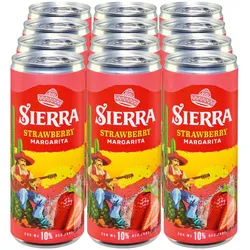 Sierra Strawberry Margarita 10 % Vol 0,25 Liter, 12er Pack