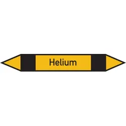 Rohrleitungskennzeichen Helium - 187x26 mm Folie selbstklebend